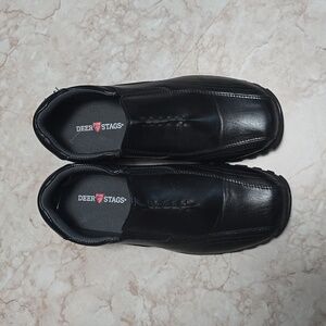 Deer Stags Black Kids Dress Shoes